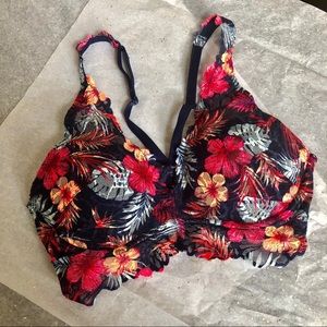 Victoria’s Secret tropical lace racer back bra